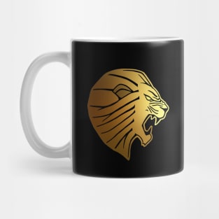 Gold Lion Head Mug